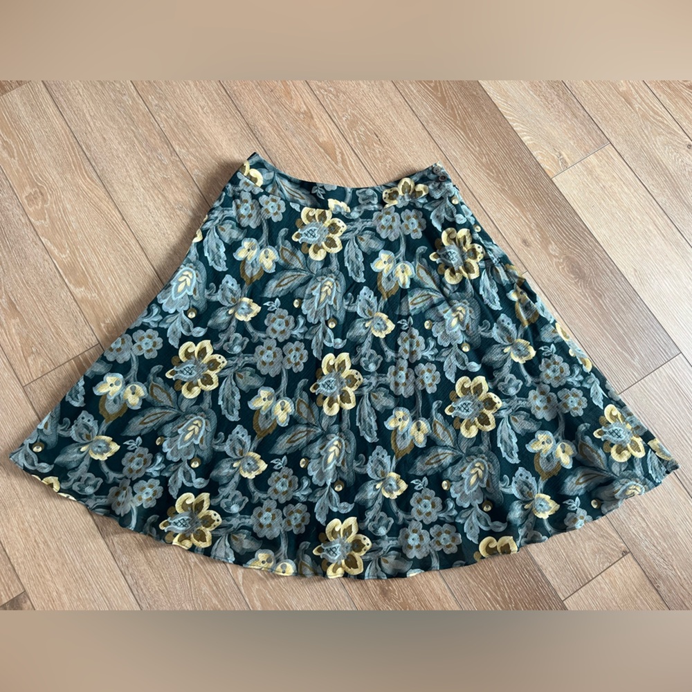 NWT Jones New York Blue Floral Skirt Women's Size 10